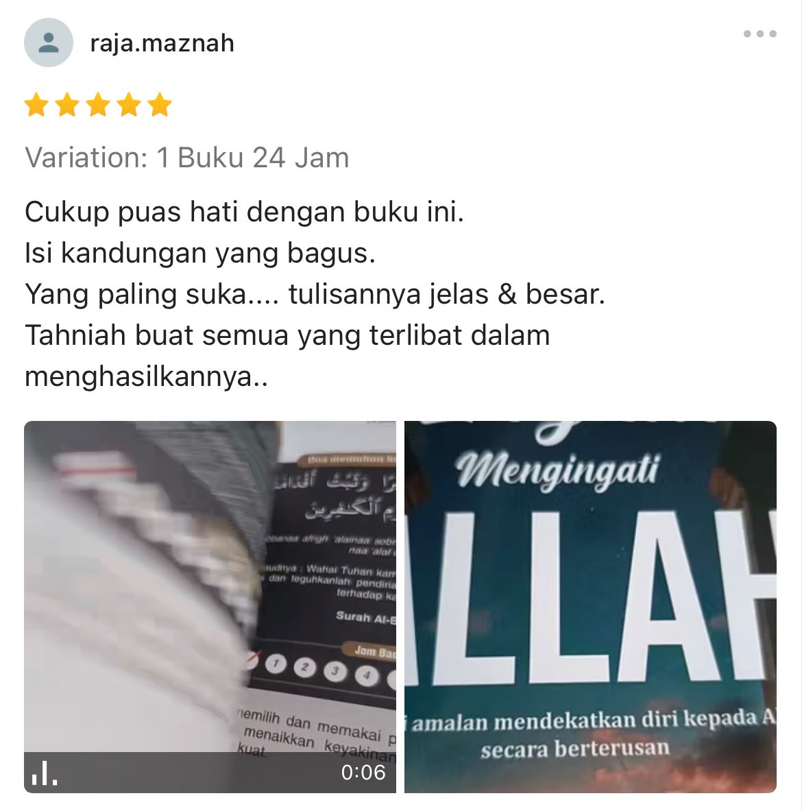 Testimoni pelanggan
