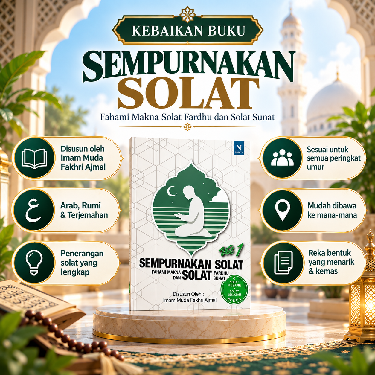 Kebaikan Buku Sempurnakan Solat